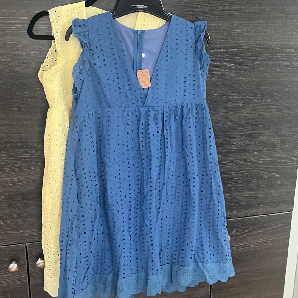 New Blue Eyelet Dress